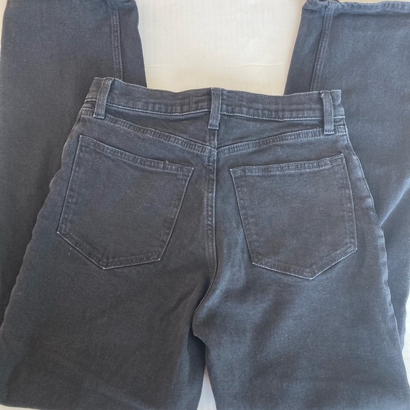 Abercrombie & Fitch The 90’s Straight Ultra High Rise Black Jeans Women’s Size 6 - Picture 6 of 6